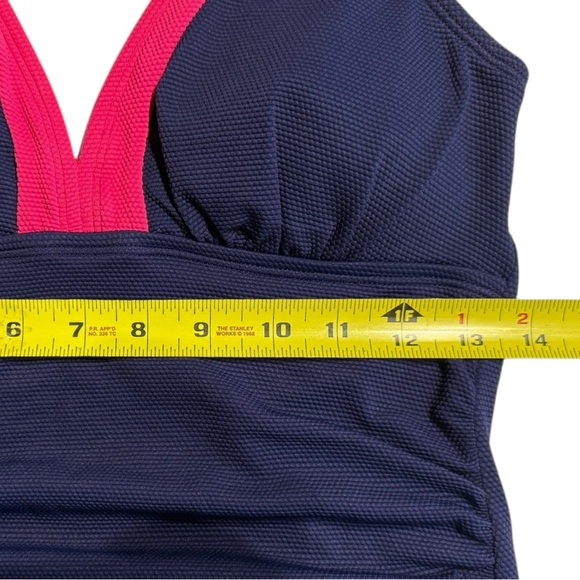 Tommy Bahama Island Cays Colorblock Halter Tankini Top - Picture 13 of 16